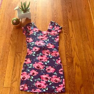 Charlotte Russe Floral Bodycon Mini Dress